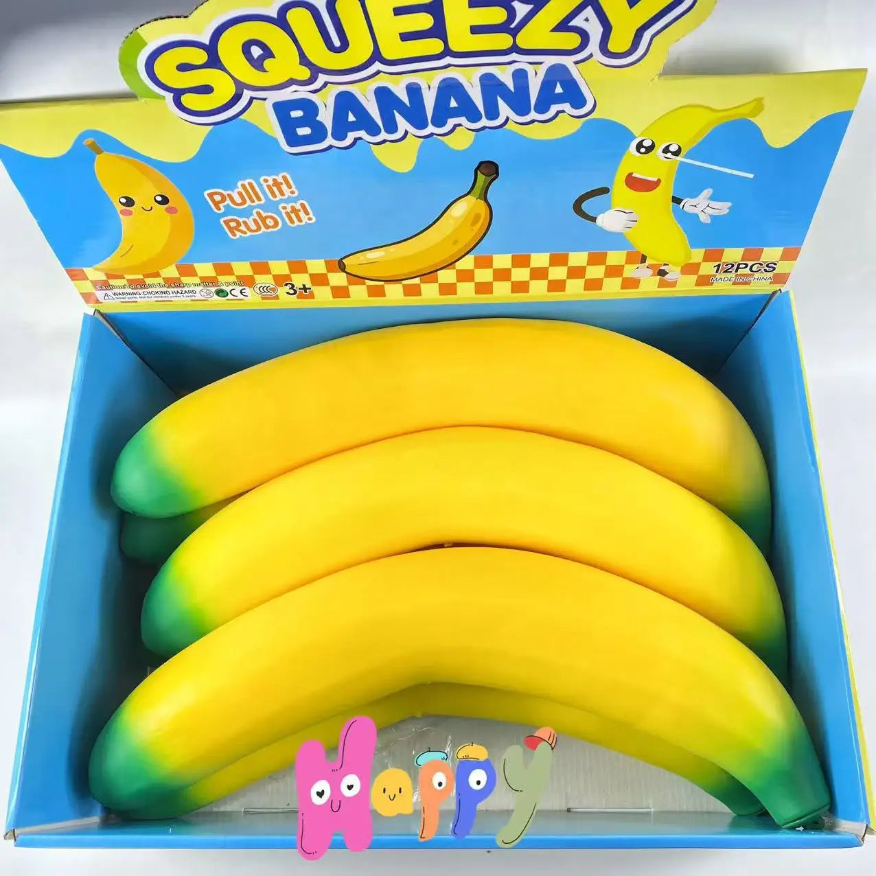 Hot Selling Oversized Banana, Thermoplastic Rubber Gummies, Fruit Based Stress Relieving Toys at Promotional Prices