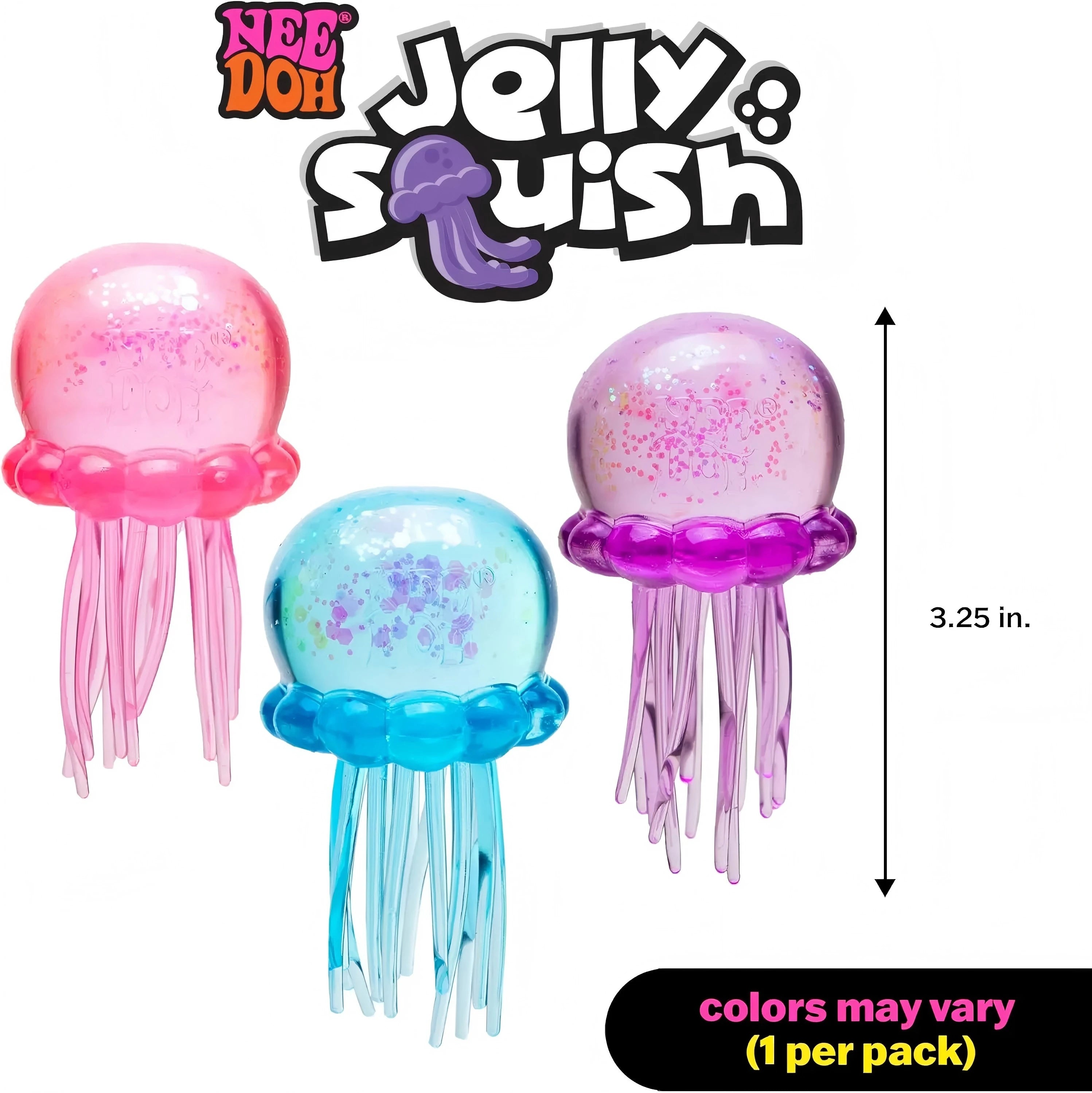 Trending Cute  Nee Doh squishies Jellyfish Cube Squish Toy, Soft Jelly Squeeze Stress Relief Fidget Toy,Sensory NeeDoh for gifts