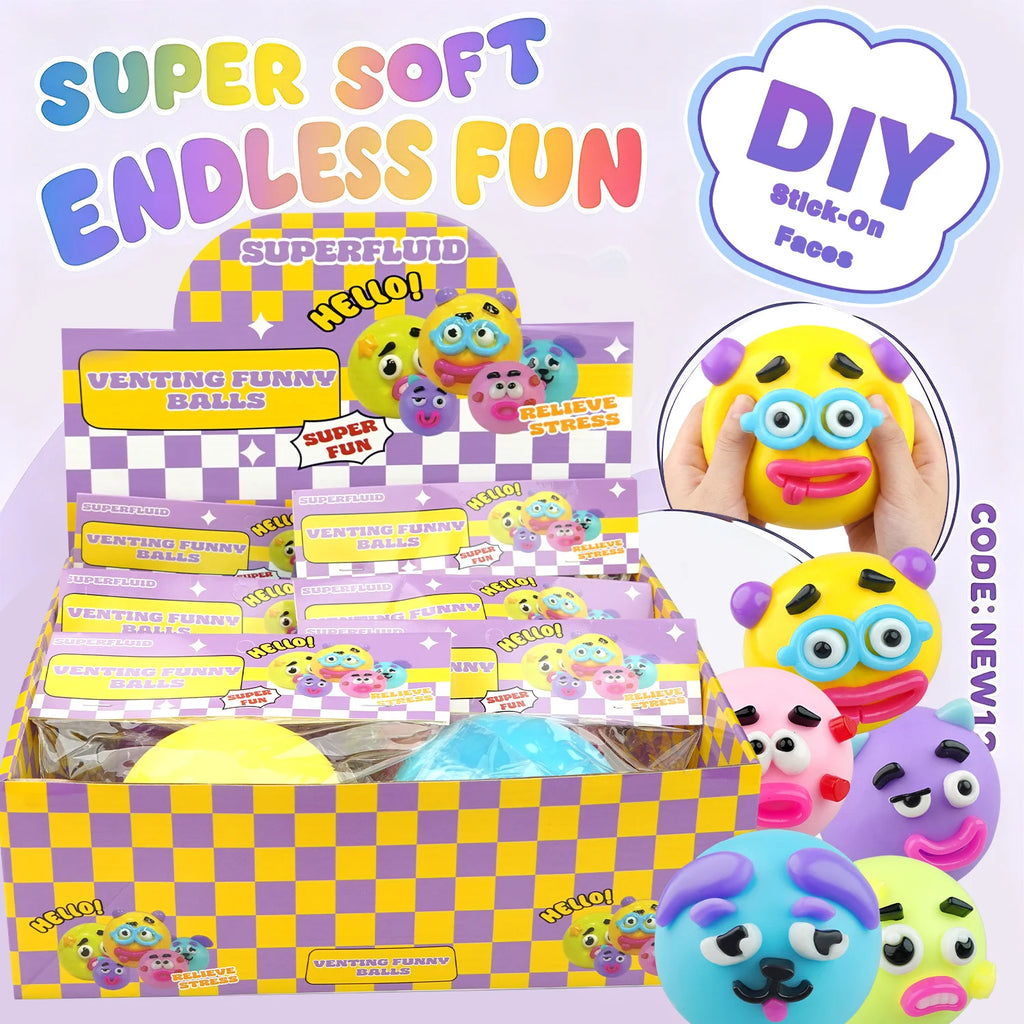 Smushers Squishy DIY Curiosities Dog Face Swap Soft Moldable Slow Rise Squeeze Toy Blind Box Relaxing Sensory Gift