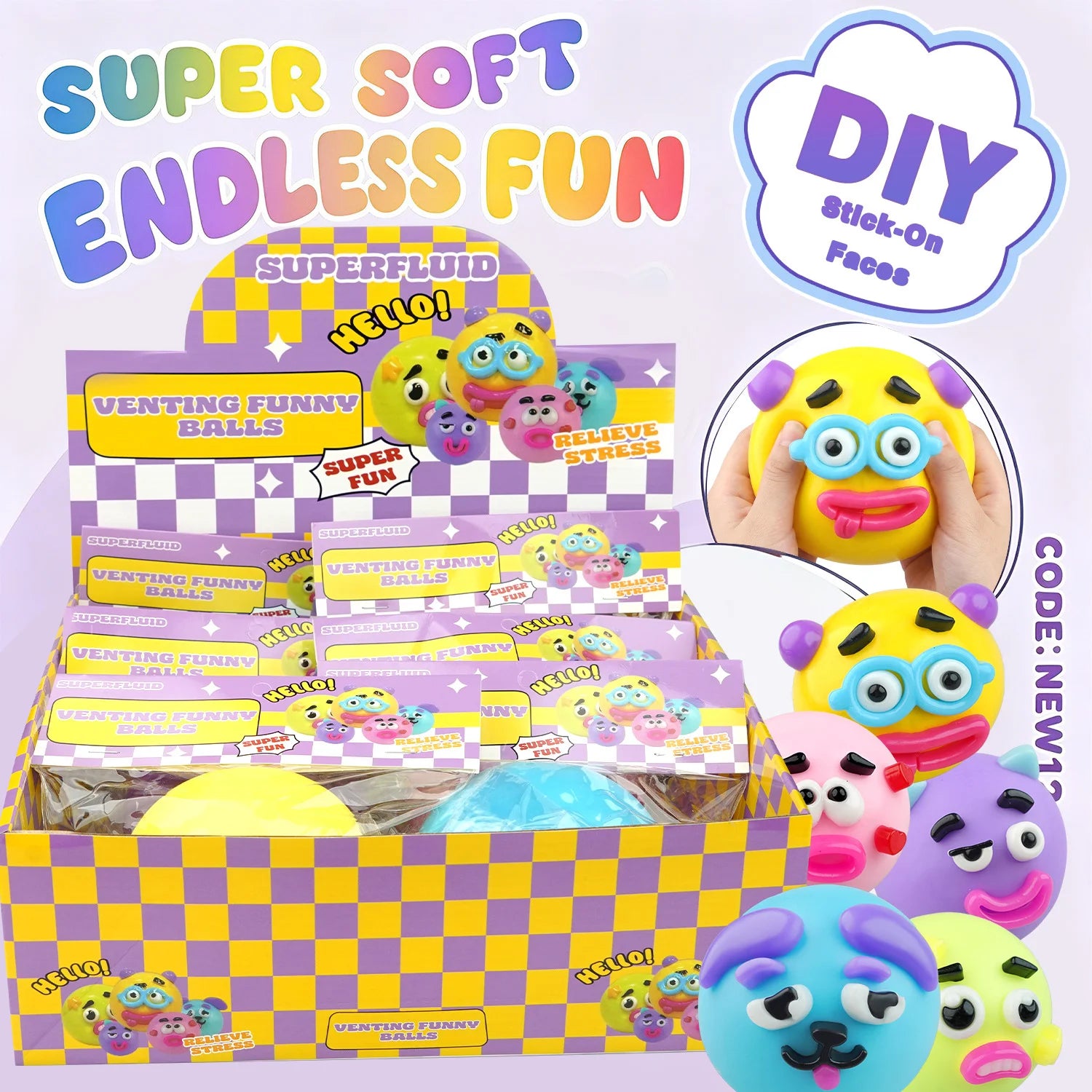 Smushers Squishy DIY Curiosities Dog Face Swap Soft Moldable Slow Rise Squeeze Toy Blind Box Relaxing Sensory Gift