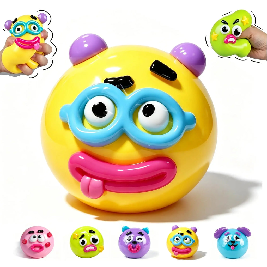 Smushers Squishy DIY Curiosities Dog Face Swap Soft Moldable Slow Rise Squeeze Toy Blind Box Relaxing Sensory Gift