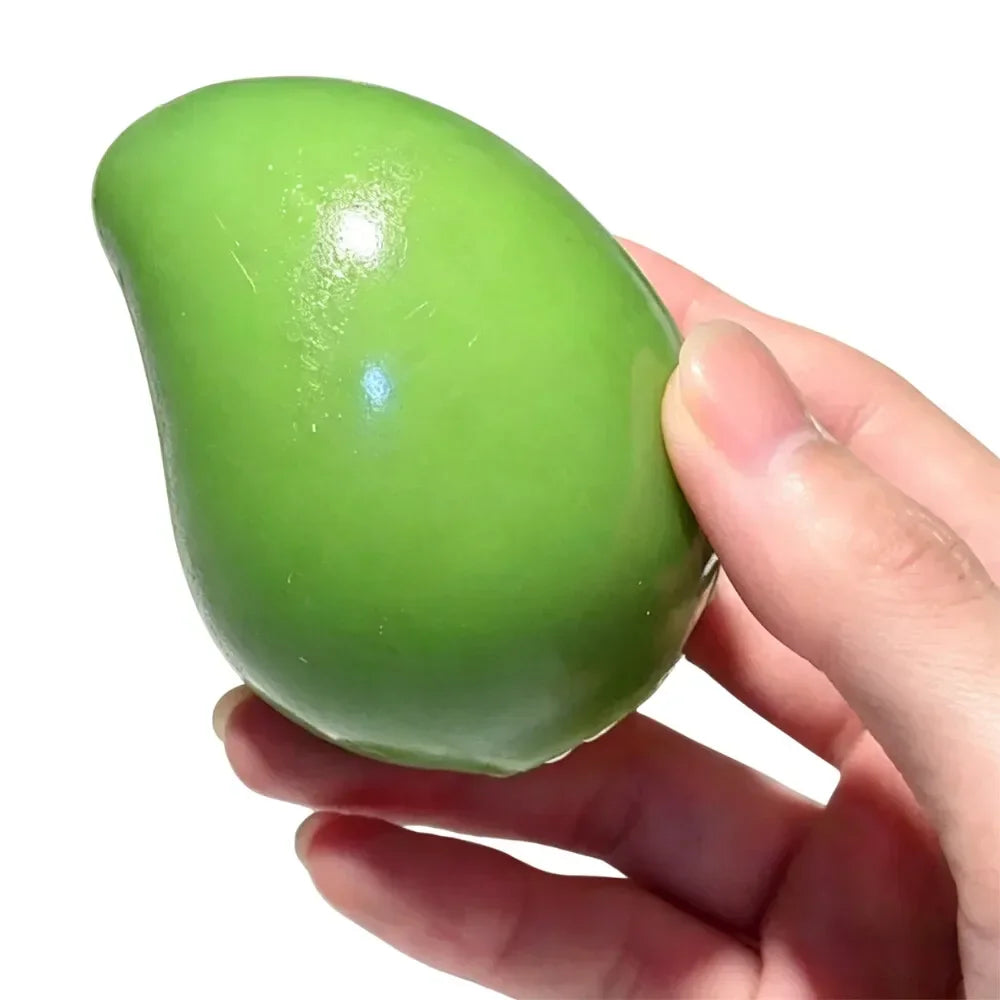 2026 Handmade Crispy Mango Stress Ball Fidget Toy Crunchy Squeeze Ball Round Blocks Filled ASMR Anti Stress Toys for Adults Kids