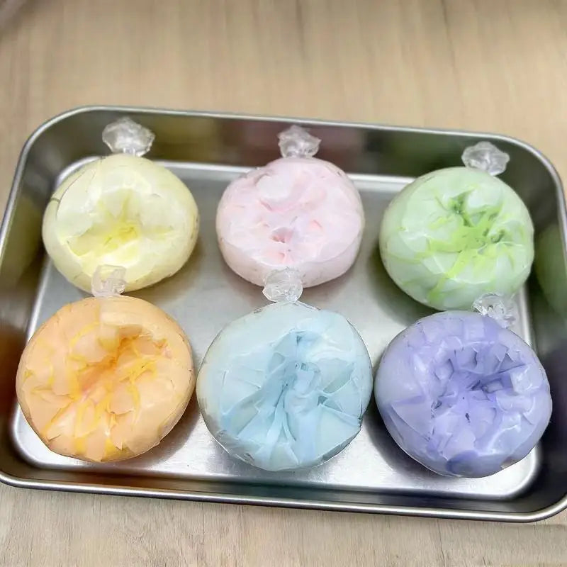 NEW 1Pcs Cracking Wax Ball Soft Decompression Toys Cantaloupe Chocolate Handmade Ball Anti Stress Sensory Fidget Toy