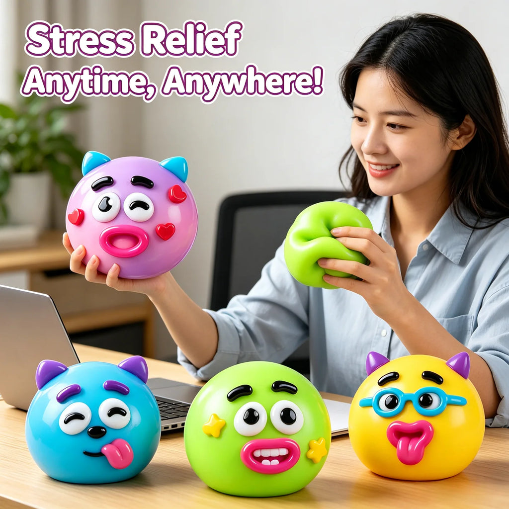 Smushers Squishy DIY Curiosities Dog Face Swap Soft Moldable Slow Rise Squeeze Toy Blind Box Relaxing Sensory Gift