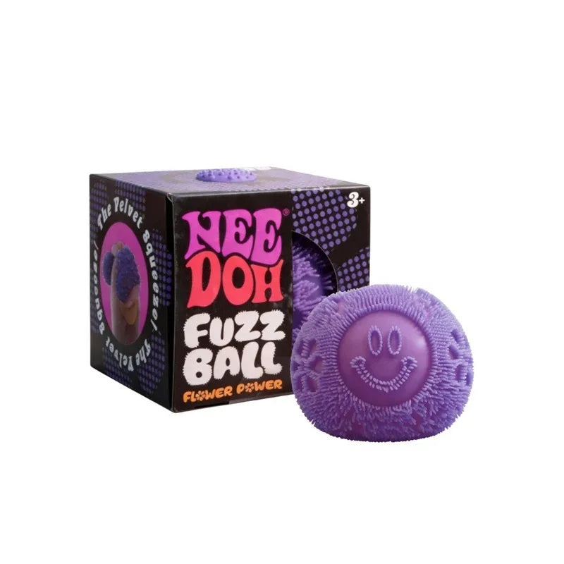 Needoh Fuzz Jellyfish Soft Squish Squeeze Square Smile Ice Cream Toy Stress Anxiety Relief Stress Sensory Waterproof Toy Gift
