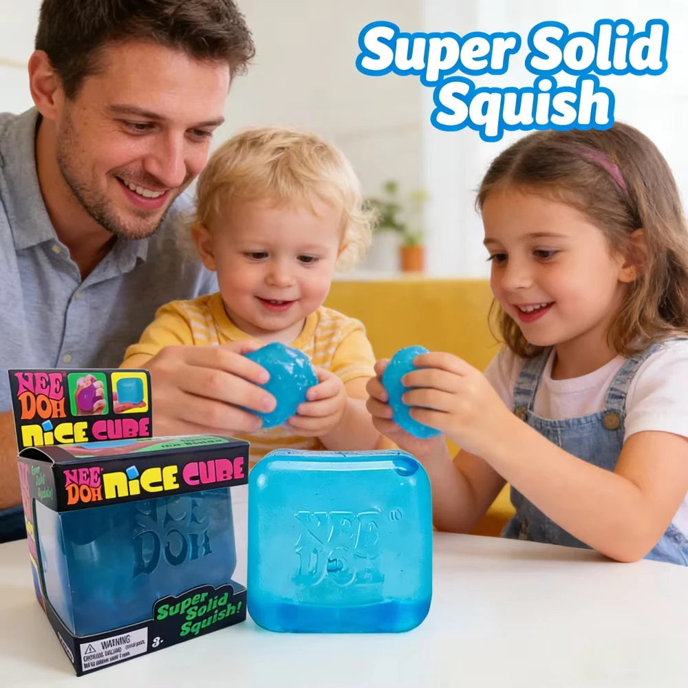 Needoh Nice Cube Sensory Stress Reliever Fidget Tool For Anxiety & Focus Desk Sensory Cube For Adults & Kids Birthday Gift