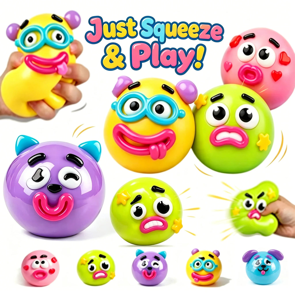 Smushers Squishy DIY Curiosities Dog Face Swap Soft Moldable Slow Rise Squeeze Toy Blind Box Relaxing Sensory Gift