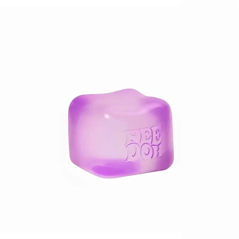 Needoh Fuzz Jellyfish Soft Squish Squeeze Square Smile Ice Cream Toy Stress Anxiety Relief Stress Sensory Waterproof Toy Gift