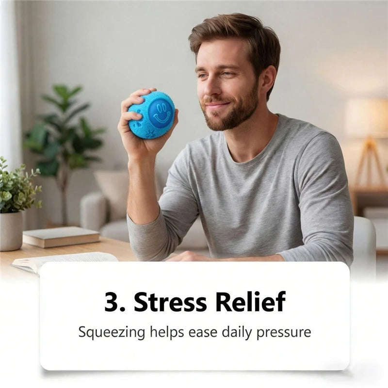 Needoh Fuzz Jellyfish Soft Squish Squeeze Square Smile Ice Cream Toy Stress Anxiety Relief Stress Sensory Waterproof Toy Gift