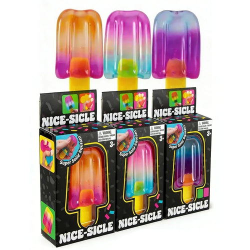 2026 Needoh Nice Cream Cone Colorful Ice Cream Shaped Sensory Stress Reliever Fidget toy  Anxiety & Focus for Adults & Kids
