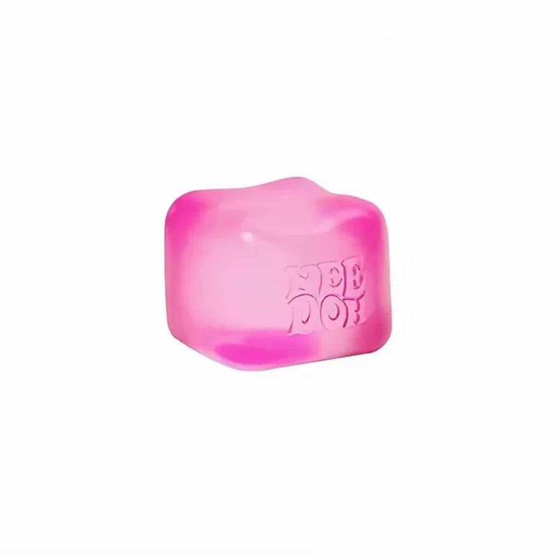 Needoh Fuzz Jellyfish Soft Squish Squeeze Square Smile Ice Cream Toy Stress Anxiety Relief Stress Sensory Waterproof Toy Gift