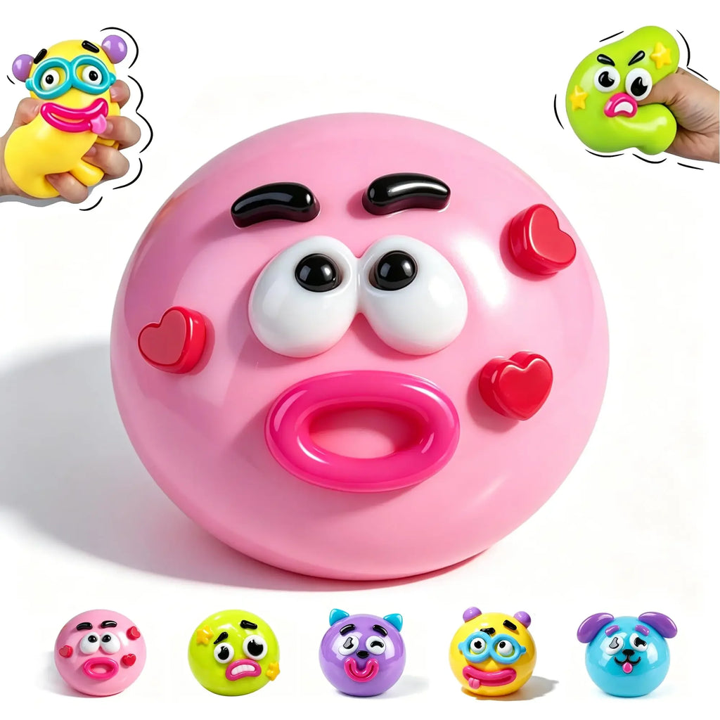 Smushers Squishy DIY Curiosities Dog Face Swap Soft Moldable Slow Rise Squeeze Toy Blind Box Relaxing Sensory Gift