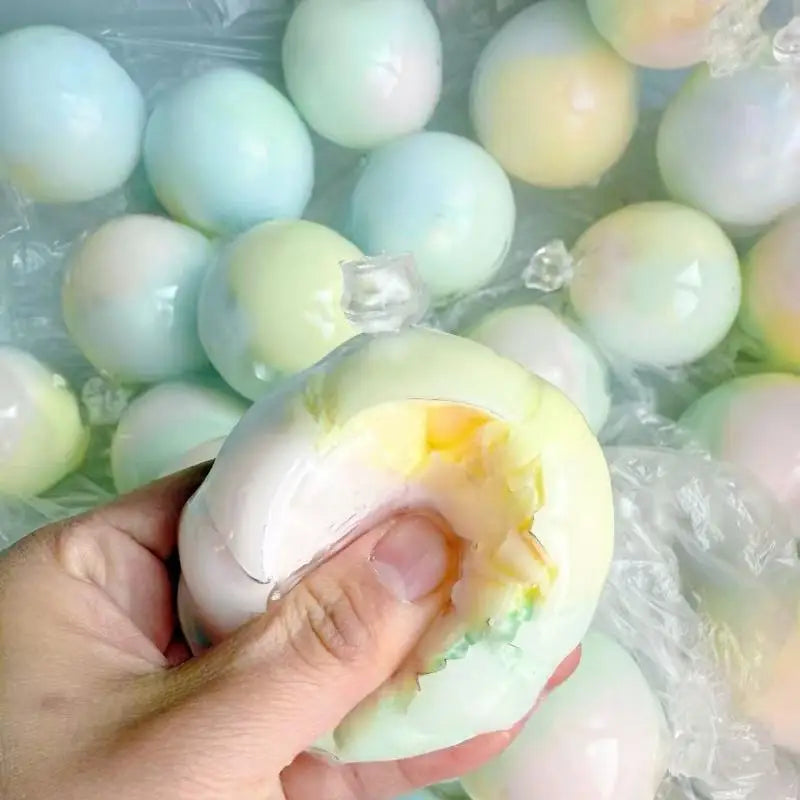NEW 1Pcs Cracking Wax Ball Soft Decompression Toys Cantaloupe Chocolate Handmade Ball Anti Stress Sensory Fidget Toy