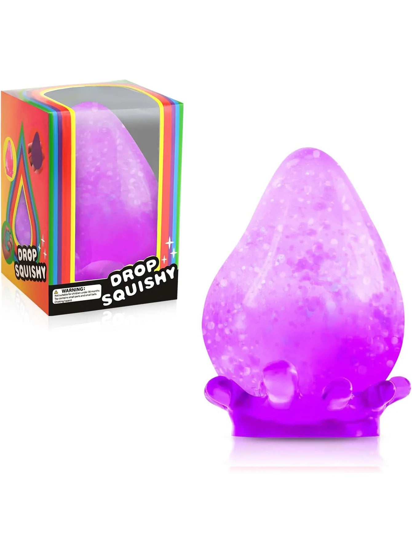 Kids Squishy Soft Cube Zero Stress Ball Sensory Toys Autism Squeeze Toy Kawaii Dream Drop Squishies for Children's Birthday Gift