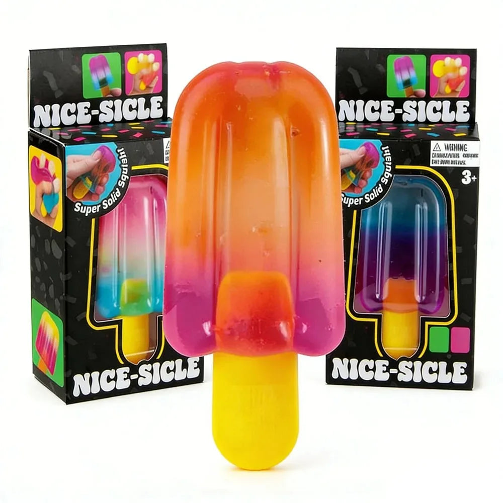 2026 Needoh Nice Cream Cone Colorful Ice Cream Shaped Sensory Stress Reliever Fidget toy  Anxiety & Focus for Adults & Kids