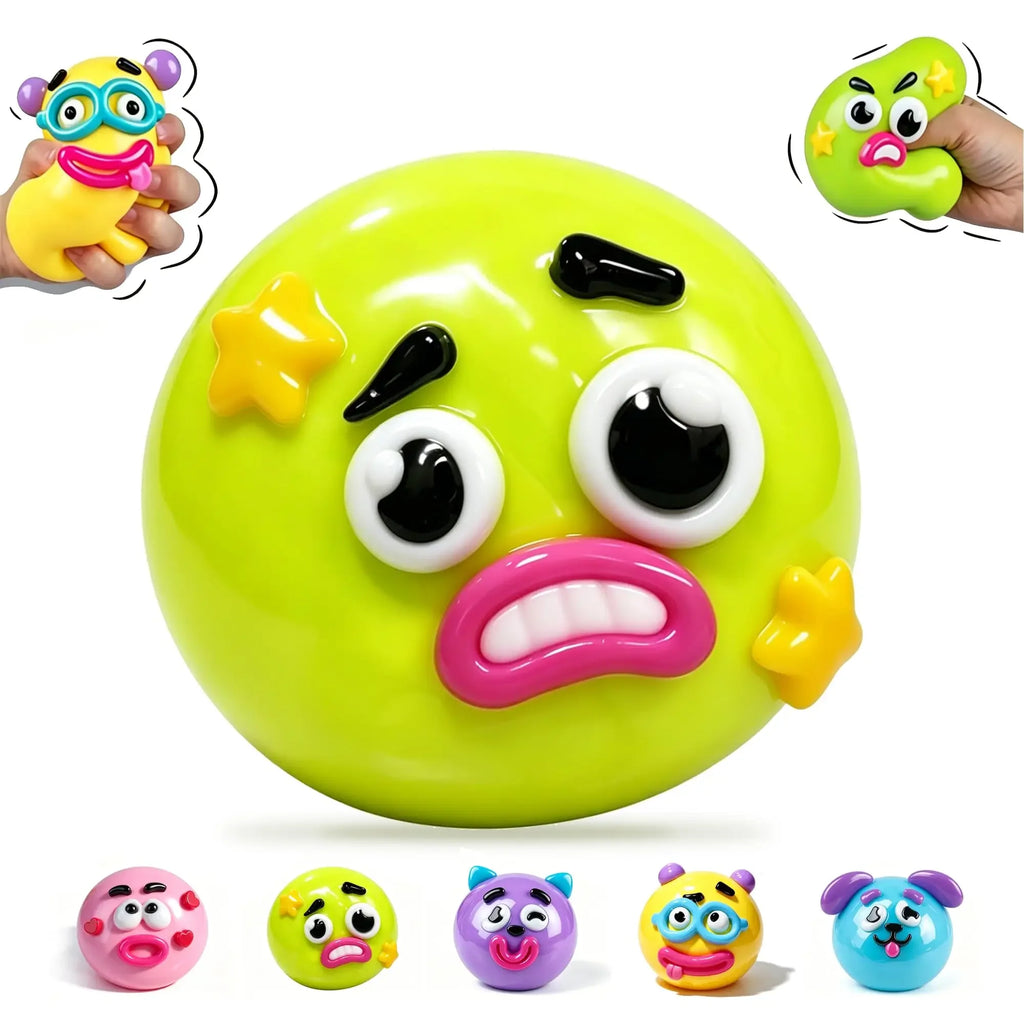 Smushers Squishy DIY Curiosities Dog Face Swap Soft Moldable Slow Rise Squeeze Toy Blind Box Relaxing Sensory Gift