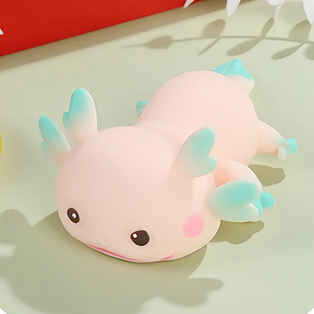 Cute Axolotl Squeeze Toys Stretch Design Cartoon Fish Squishy Toy Stress Relief Slow Rebound Toys Fidget Doll For Adult Kids