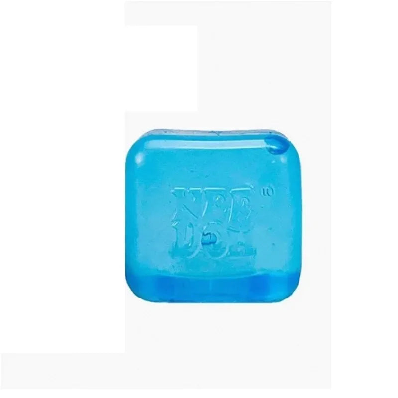 Needoh Fuzz Jellyfish Soft Squish Squeeze Square Smile Ice Cream Toy Stress Anxiety Relief Stress Sensory Waterproof Toy Gift