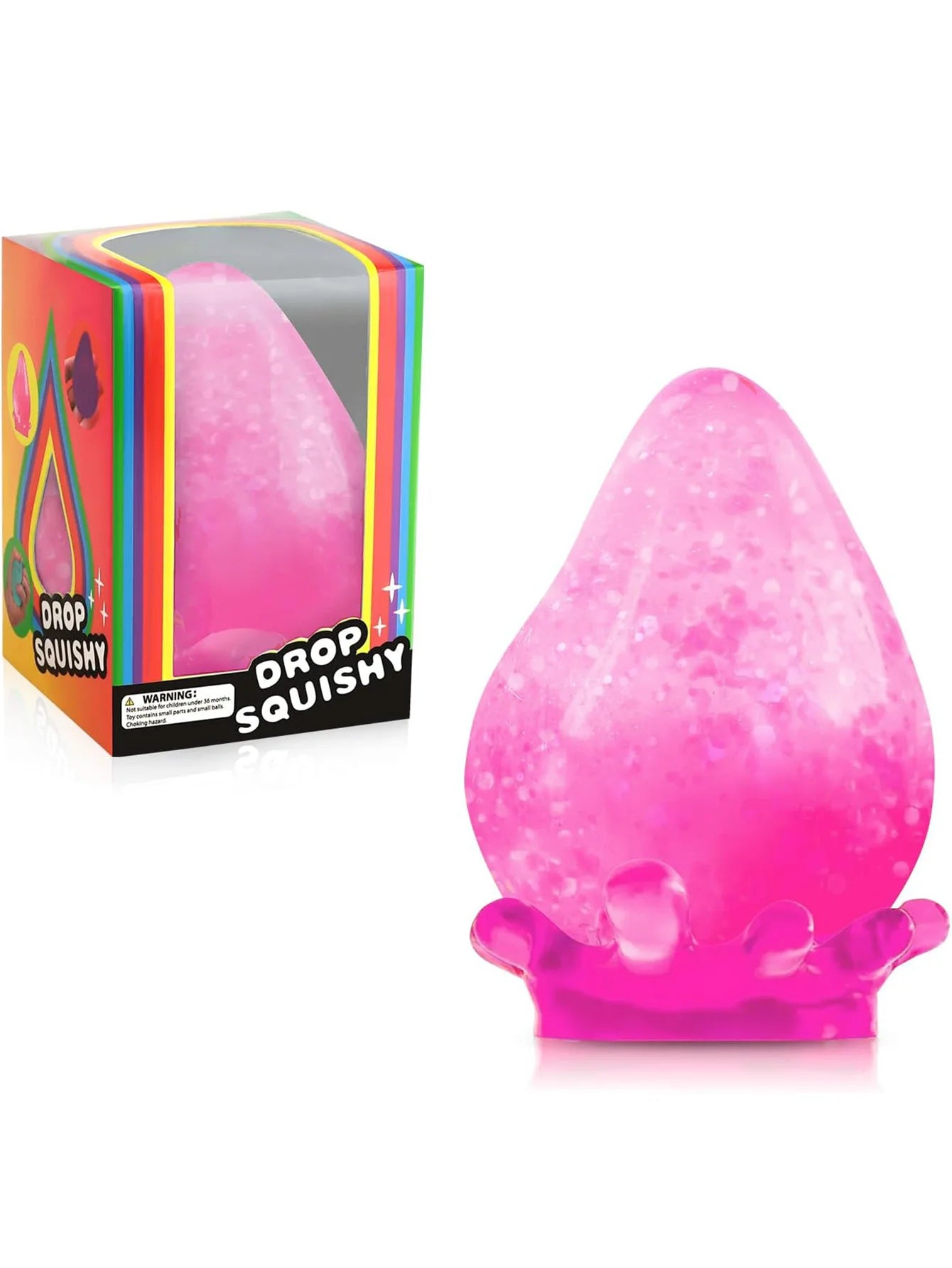 Kids Squishy Soft Cube Zero Stress Ball Sensory Toys Autism Squeeze Toy Kawaii Dream Drop Squishies for Children's Birthday Gift